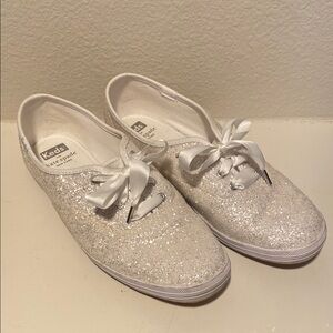 Kate Spade x Keds Women's Glitter Sneakers - White